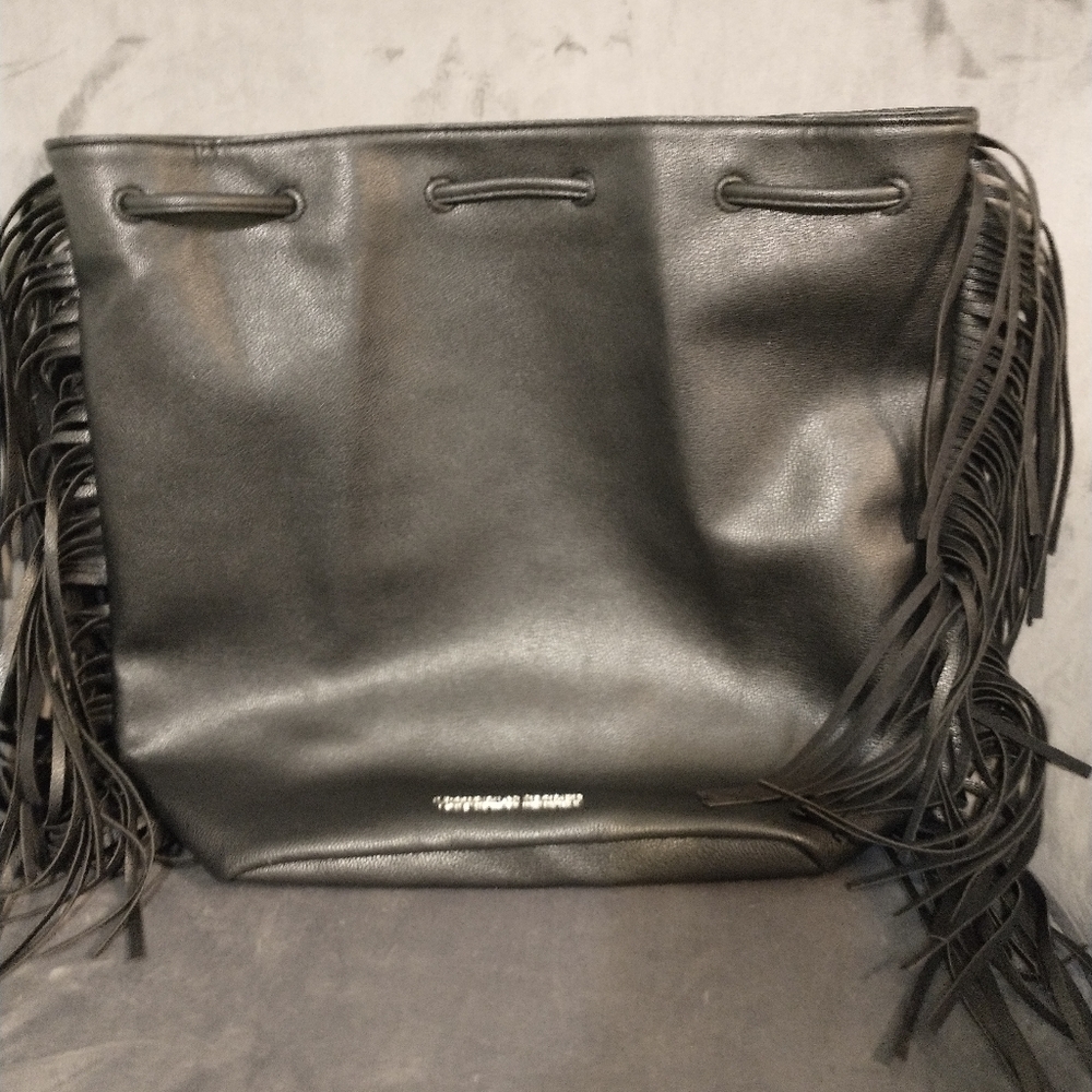 Victoria's Secret black fringe backpack